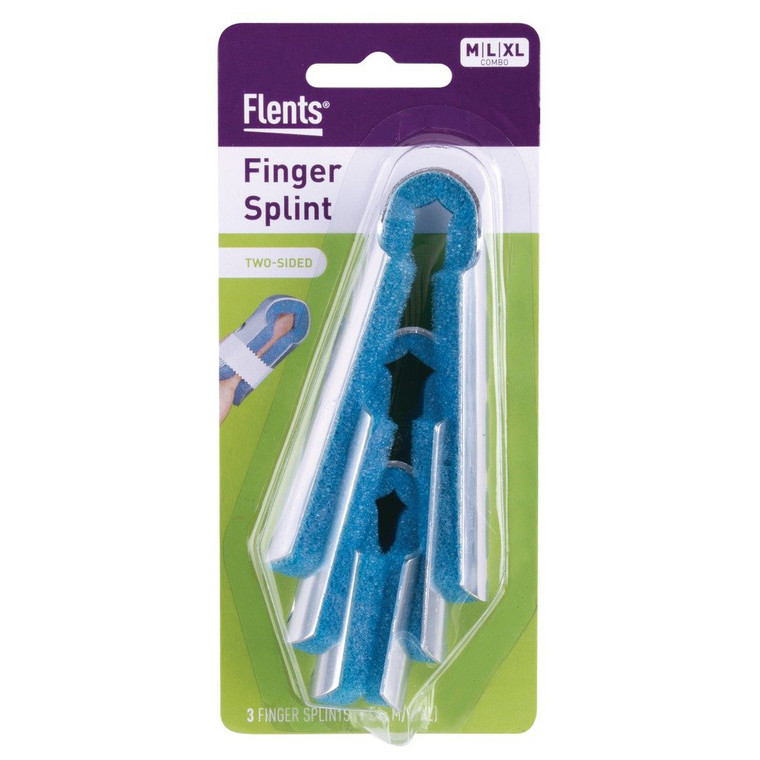 Flents Finger Splint Two Sided Assorted 3Ea