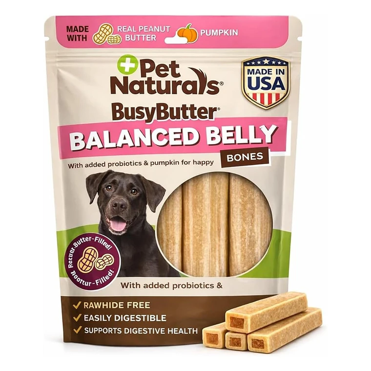 Pet Naturals BusyButter Balanced Belly Dog Bones Medium/Large 13Oz (368.5g)