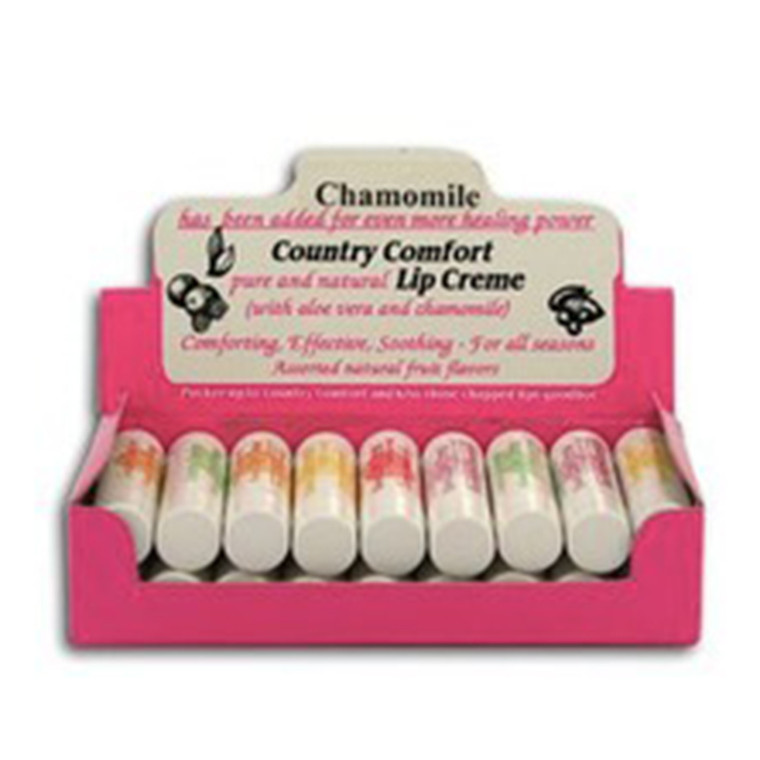 Country Comfort Baby Care Lip Creme Assorted Flavors 18Ea