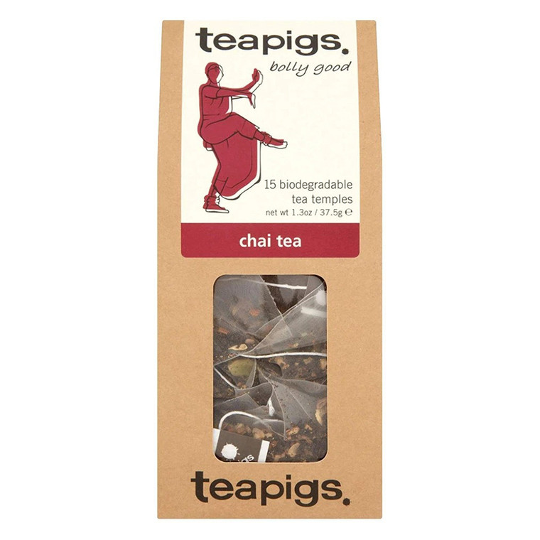 Teapigs Bollygood Biodegradable Temples Chai Tea bags 15Ea