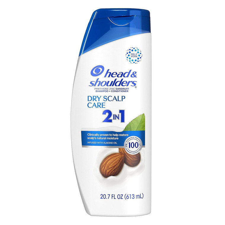 Head and Shoulders 2-in-1 Dandruff Shampoo Plus Conditioner Dry Scalp Care 20.7Oz (613ml)