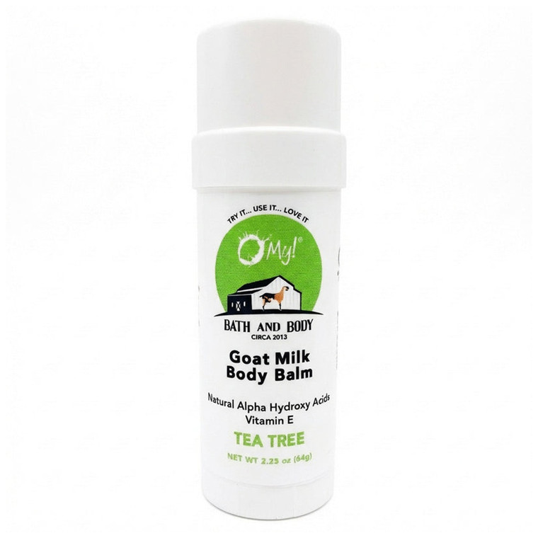 O My Bath and Body Goat Milk Body Balm Sweet Orange for Hands Cuticles Feet and Rough Skin 2.25Oz (64g)