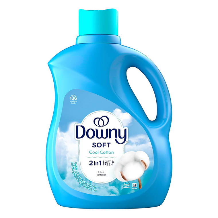 Downy Soft 2-In-1 Soft and Fresh Fabric Softener Cool Cotton 100Oz (2.98L)
