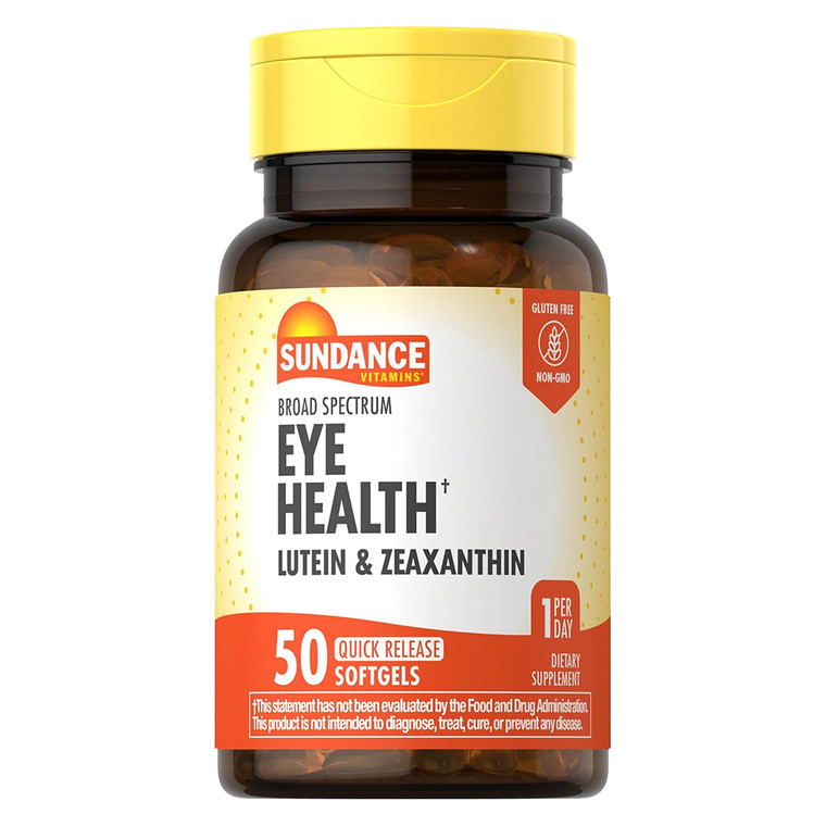 Sundance Vitamins Eye Health with Lutein and Zeaxanthin Dietary Supplement Softgels 50Ea