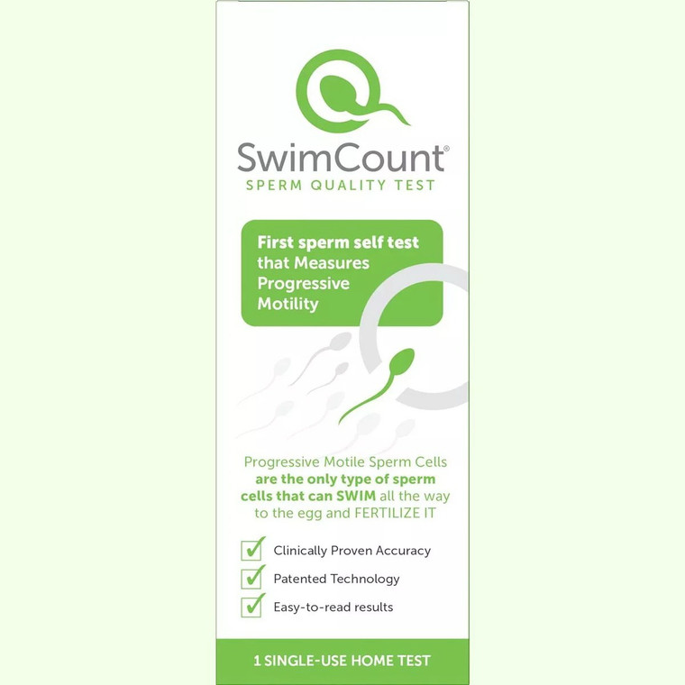 SwimCount Male Fertility Screening Test Kit Single Use Home Test 1Ea
