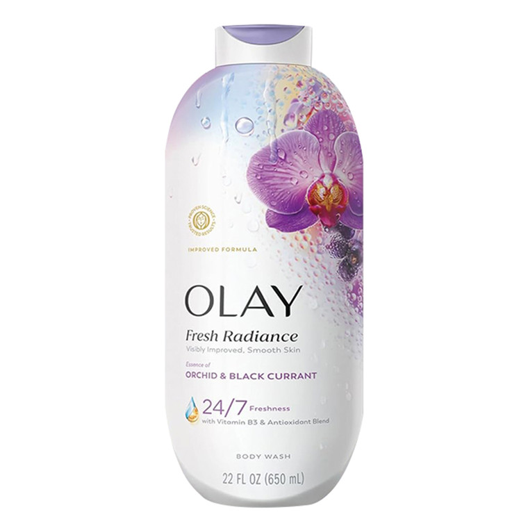 Olay Fresh Radiance Vitamin B3 Orchid and Black Currant Body Wash 22Oz (650ml)