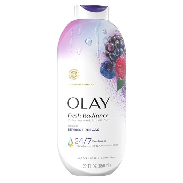 Olay Fresh Radiance Vitamin B3 Berries Frescas Scent Body Wash 22Oz (650ml)