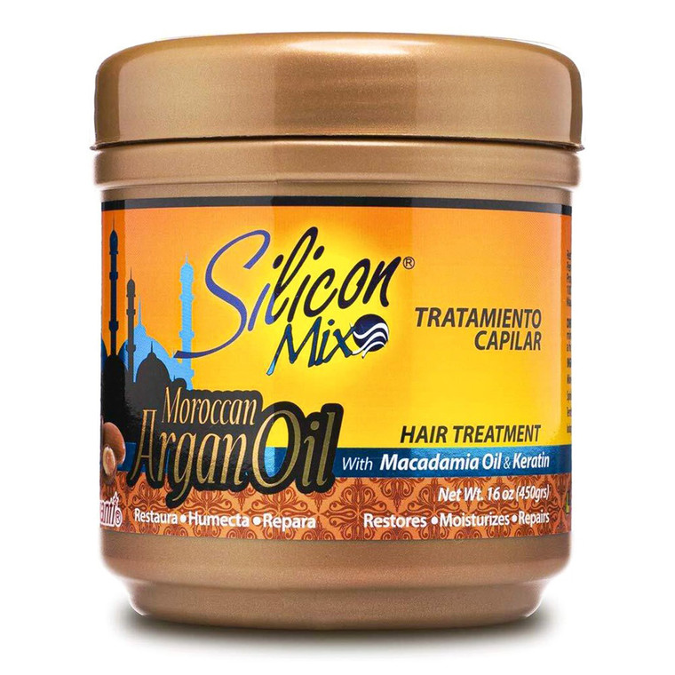 Silicon Mix Moroccan Argan Oil Hair Treatment for Hair Moisturizing and Repair 16Oz (450g)