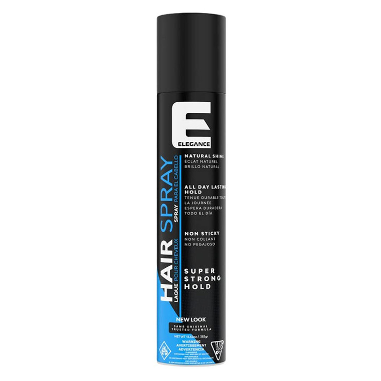 Elegance Super Strong Hold Hairspray for Long Lasting Hair Styling and Volume 13.52Oz (383g)
