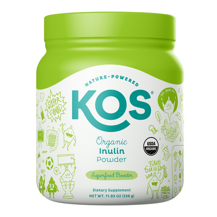 KOS Organic Inulin Powder Superfood Booster 112 Servings Support Gut Health 11.85Oz (336g)
