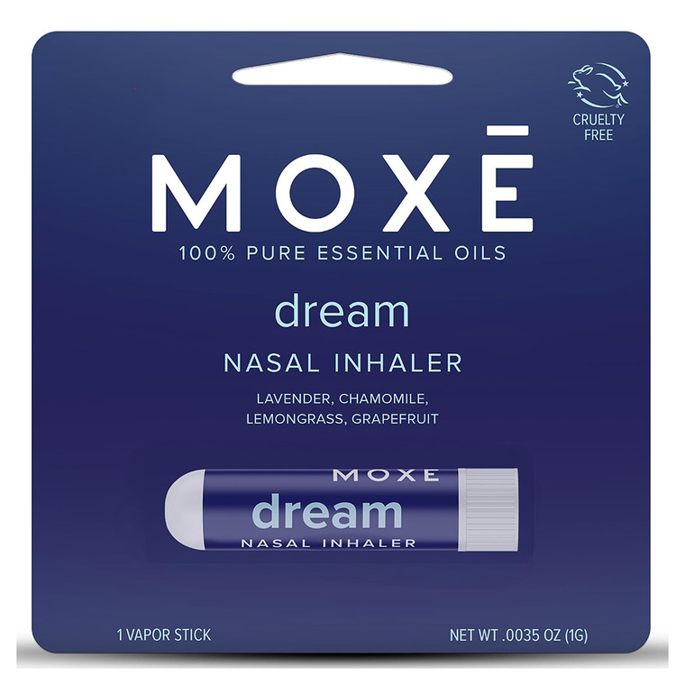 Moxe Dream Nasal Inhaler Stick Essential Oil Blend Promotes Deep Relaxation and Restful Sleep 1Ea