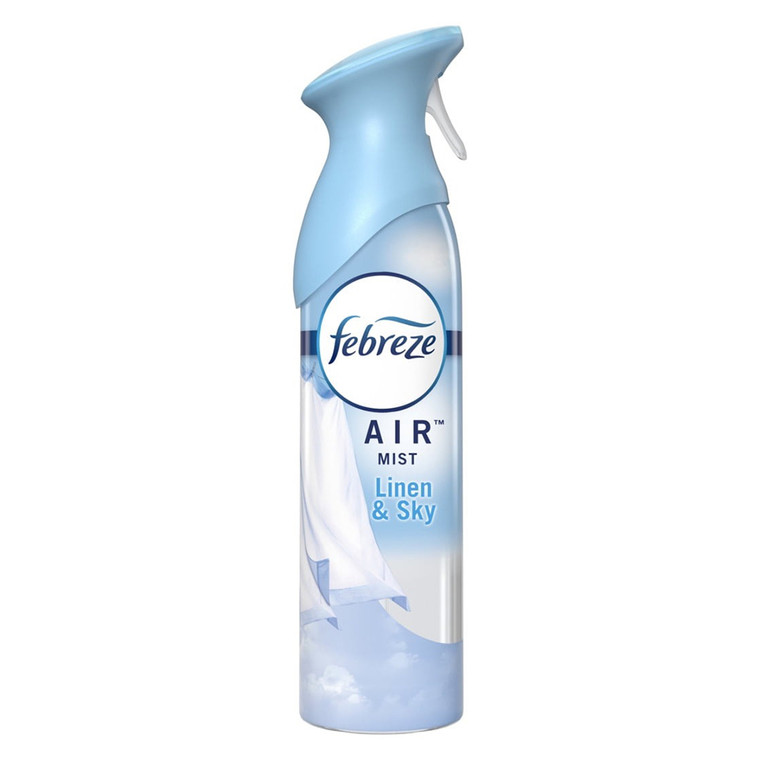 Febreze Air Freshener for Odor Elimination Linen and Sky 8.8Oz (250g), Pack of 6