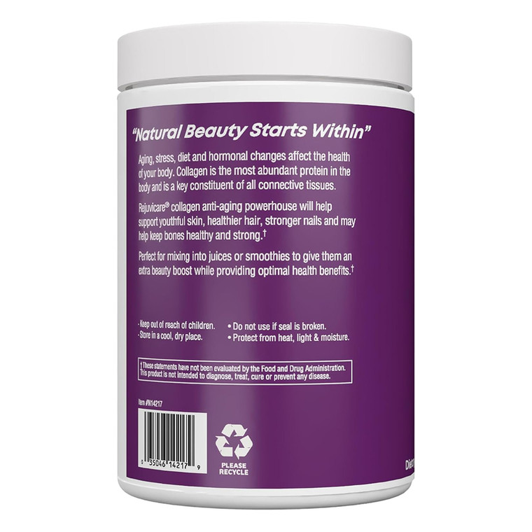 Rejuvicare Collagen Peptides Hydrolyzed Collagen Joint Support Natural Flavor 6.35Oz (180g)