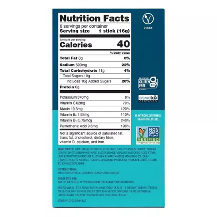 Liquid I V Hydration Multiplier Electrolyte Drink Mix Sticks Strawberry Lemonade Flavor 0.56Oz (16g) 6Ea