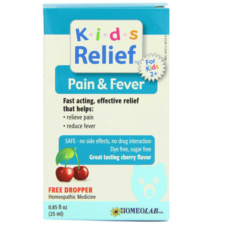 Homeolab Usa Kids Relief Pain And Fever, Cherry Flavor - 0.85 Oz