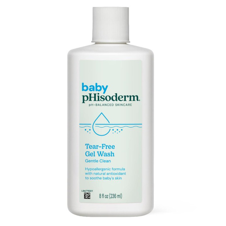 pHisoderm Baby Tear Free Gel Wash for Gentle Skin Cleansing 8Oz (236ml)