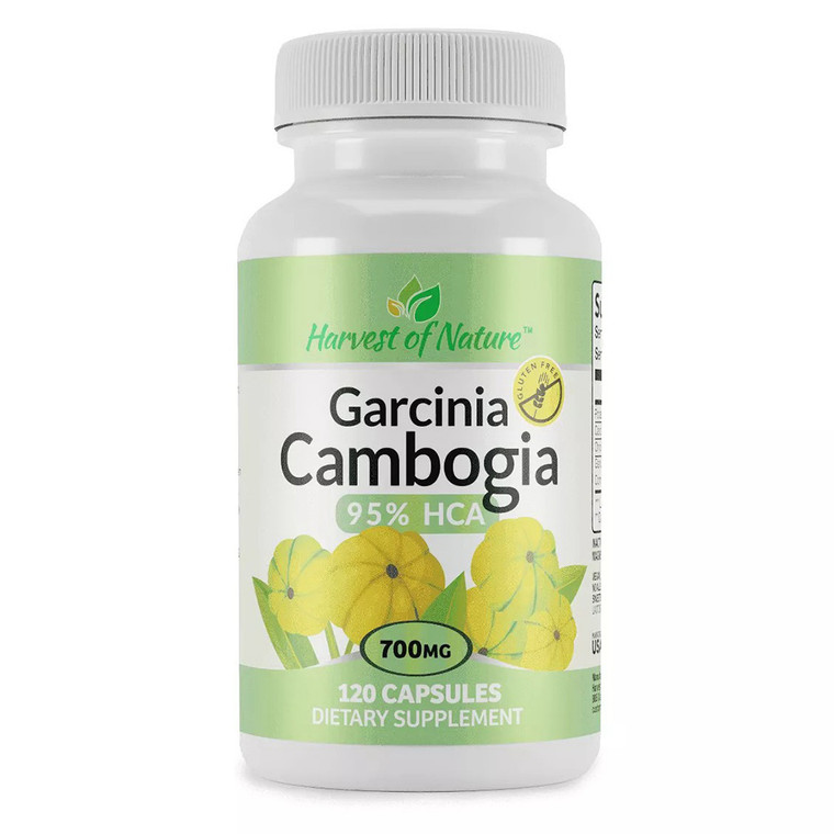 Harvest of Nature Garcinia Cambogia 700mg Capsules Support for Weight Goals and Energy Levels 120Ea