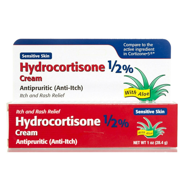 Taro Hydrocortisone 0.5 Percent Cream for Itch and Rash Relief 1Oz (28.4g)