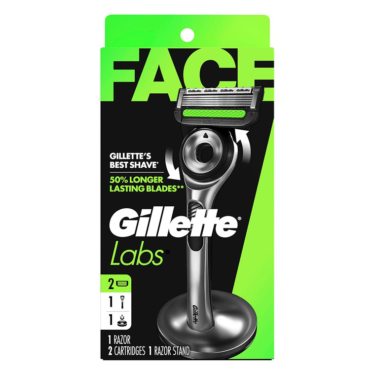 Gillette Mens Razor with Exfoliating Bar by GilletteLabs Shaving Kit for Men 1Ea