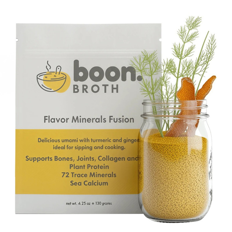 Boon Broth Plant Based Mineral Fusion Protein Broth 10 Serve Support Bone Health 4.25Oz