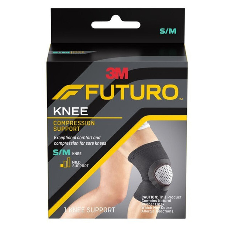 Futuro Knee Compression Support S M Mild Support Adjustable Comfort Brace 1Ea