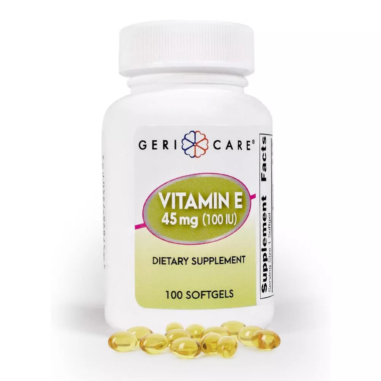 Geri Care Vitamin E 45 mg Softgels for Antioxidant Support 100Ea