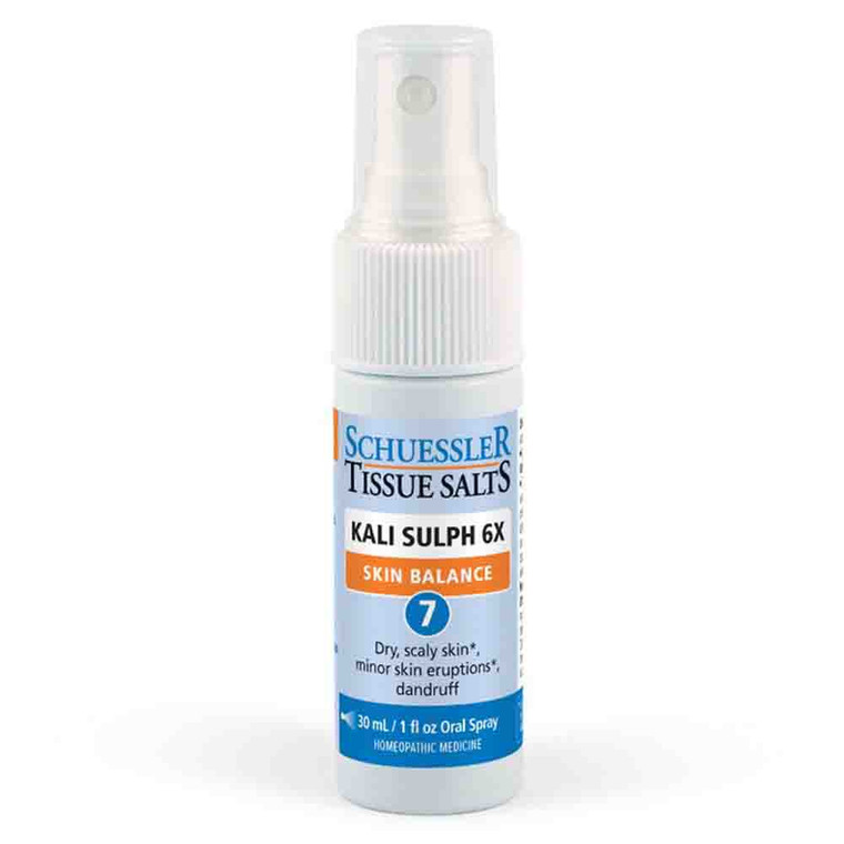 Schuessler Tissue Salts Oral Sprays Kali Sulph 6x Skin Balance on Dry Scalp Skin 1Oz (30ml)