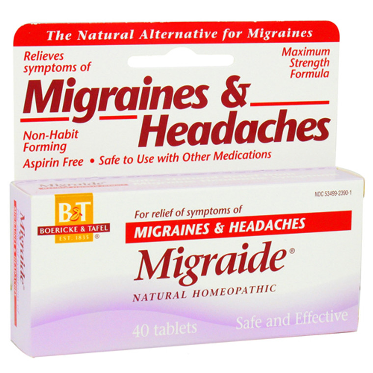 Boericke And Tafel Migraide Headaches Tablets - 40 Ea