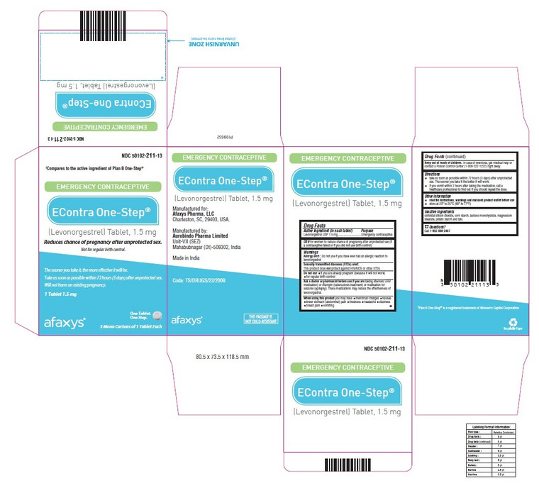 EContra One Step Levonorgestreal 1.5mg Emergency Contraceptive Tablets 1Ea