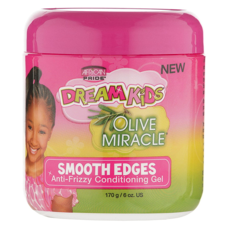 African Pride Dream Kids Olive Miracle Smooth Edge Hair Gel, 6 oz