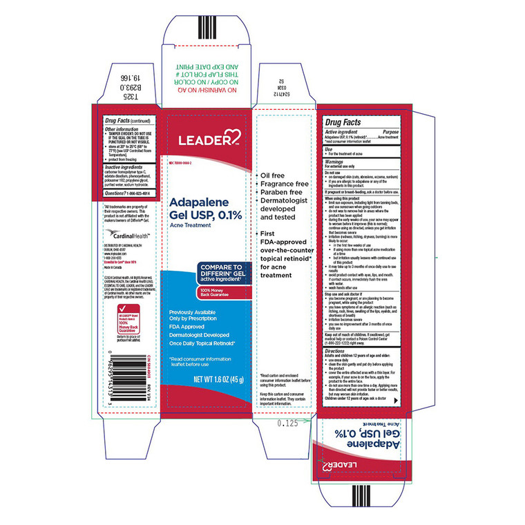 Leader Adapalene Gel USP 0.1 Percent for Acne Treatment 1.6Oz (45g)