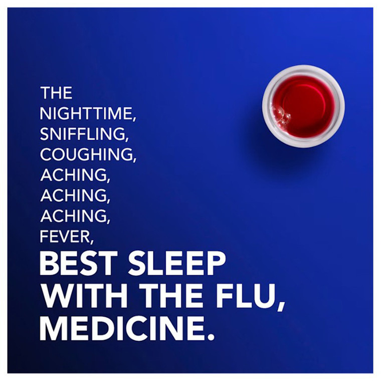 Vicks NyQuil Intense Flu Multi Symptom Relief Liquid 12Oz (354ml)