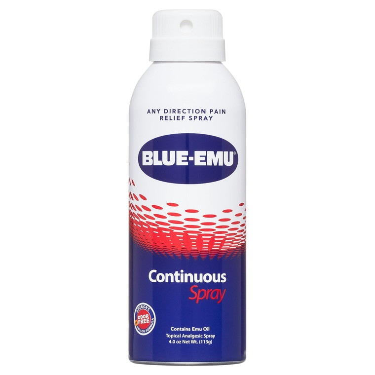 Blue Emu Continuous Back Pain Relief Spray, Odor Relief, 4 Oz