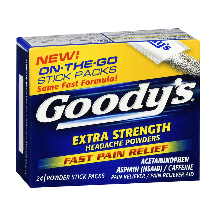 Goodys Extra Strength Headache Powders For Fast Pain Relief, 24 Ea