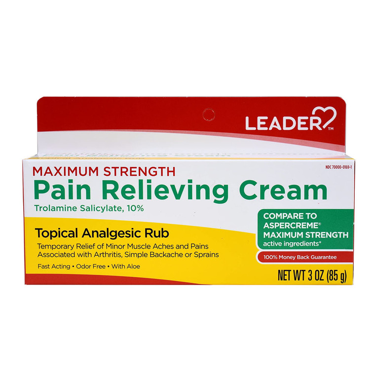 Leader Maximum Strength Arthritis Pain Relieving Cream, 3 Oz