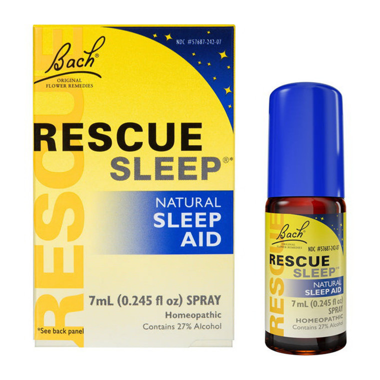 Bach Original Flower Remedies Rescue Natural Sleep Aid Spray 0.245Oz (7ml)