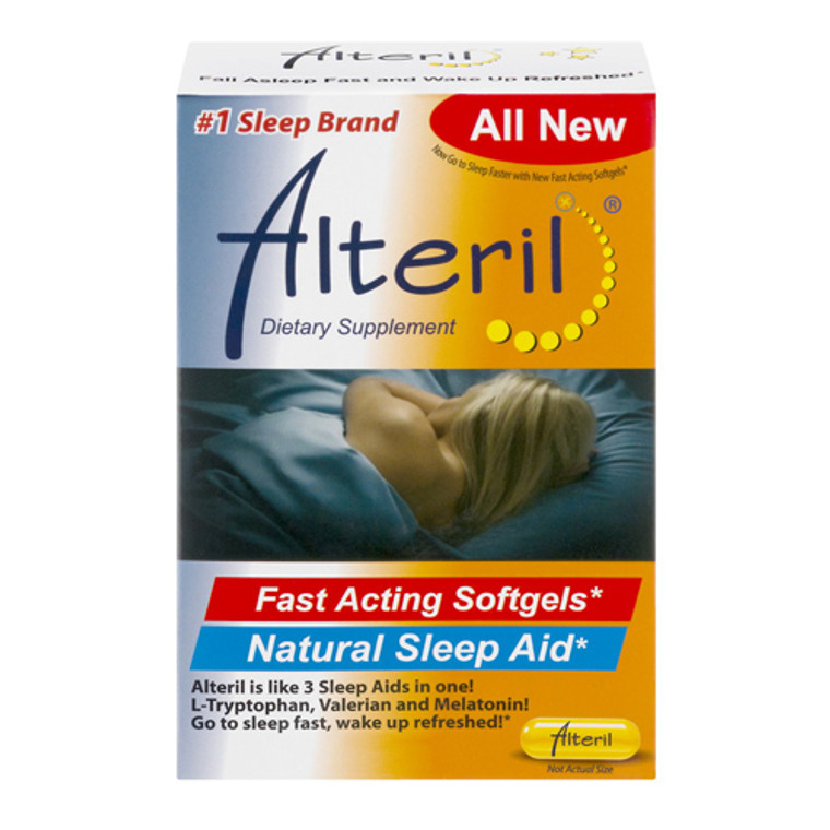 Alteril All Natural Fast Acting Liquid Sleep Aid Softgels - 30 Ea