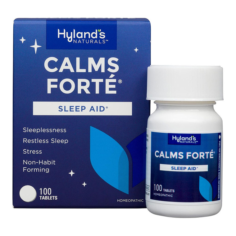 Hylands Calms Forte Sleep Aid Tablets for Relief of Sleeplessness and Restlessness 100Ea