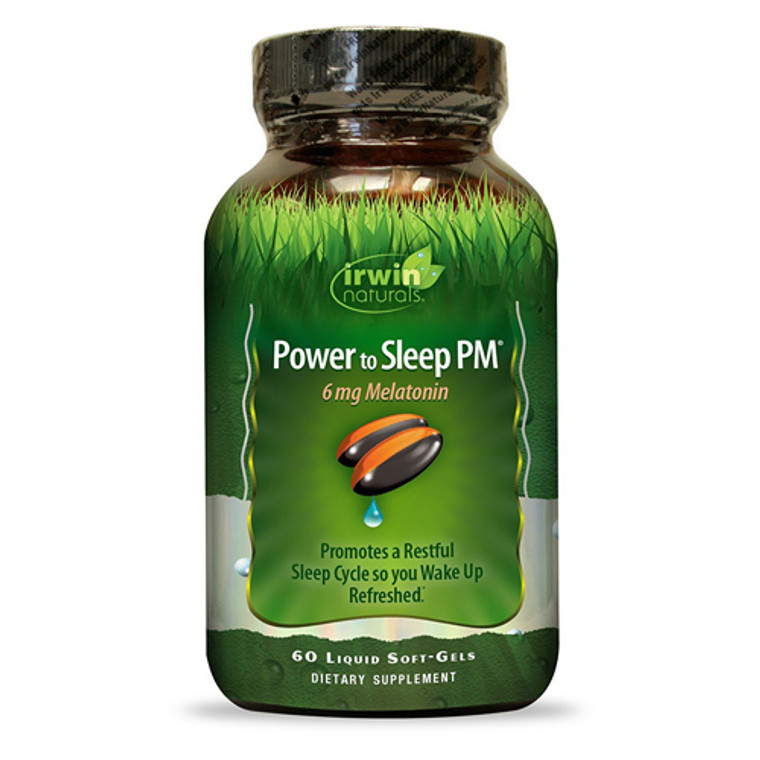 Irwin Naturals Power to Sleep PM 6mg Melatonin Softgels, 60 Ea