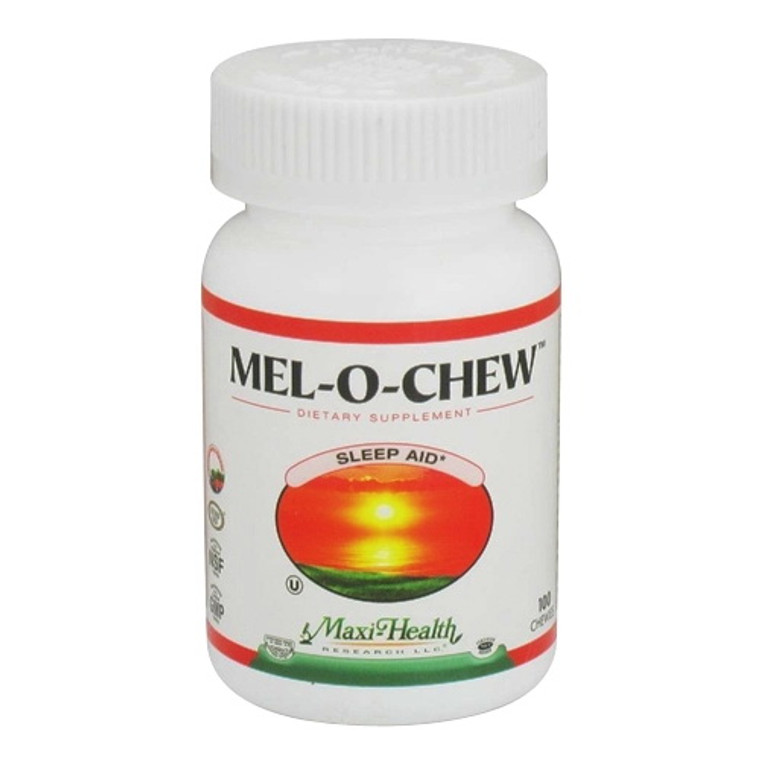 Maxi Health Mel-O-Chew Sleep Aid Berry Flavor Chews, 100 Ea