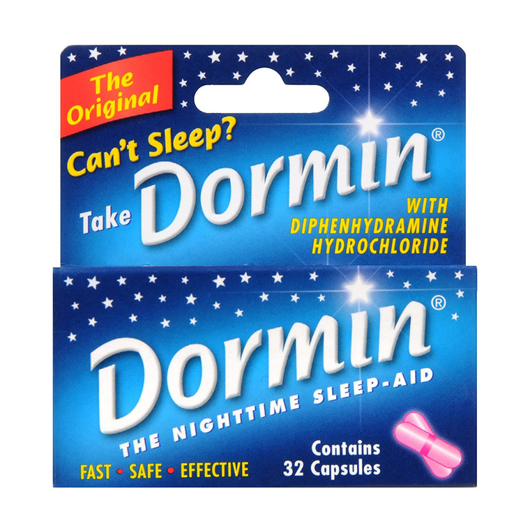 Dormin Night Time Sleep Aid Capsules, 32 Ea