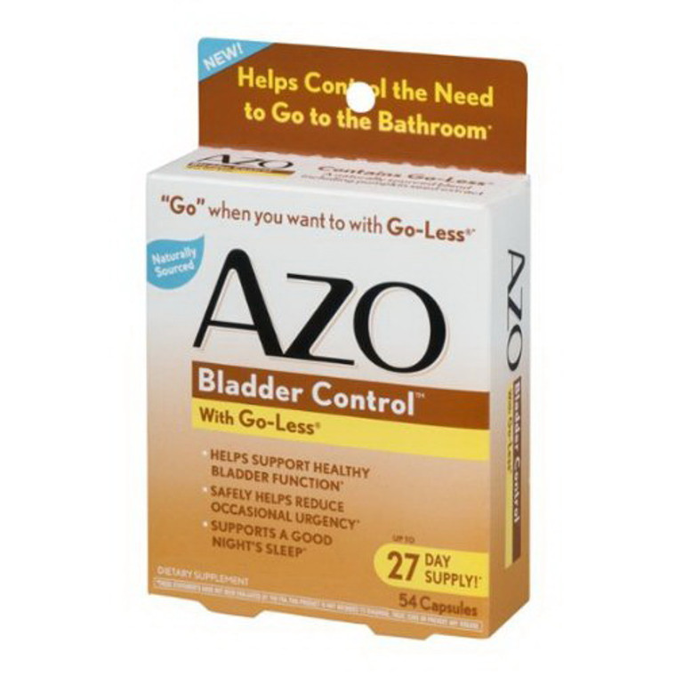 Azo Bladder Control With GoLess Capsules 54 Ea