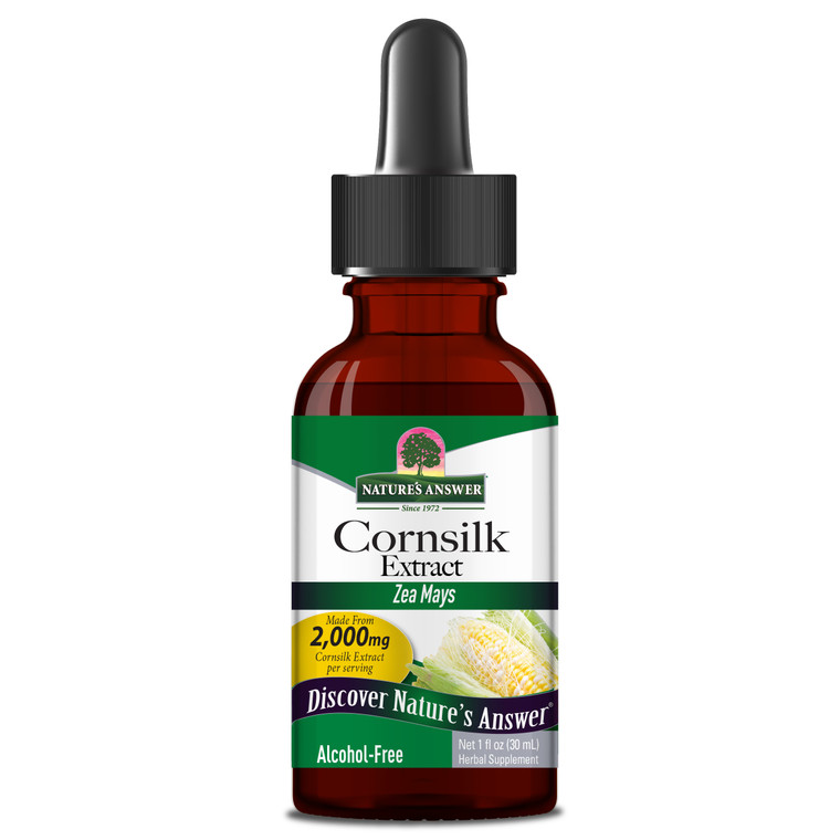 Natures Answer Alcohol-Free Cornsilk For Healthy Urinary Tract Functions, 1 Oz