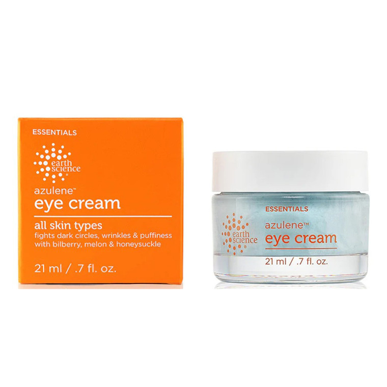 Earth Science Azulene Eye Creme for Soothing and Moisturizing Eyes 0.7Oz (21ml)