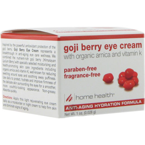 Home Health Goji Berry Eye Cream With Organic Arnica And Vitamin K, 1 Oz