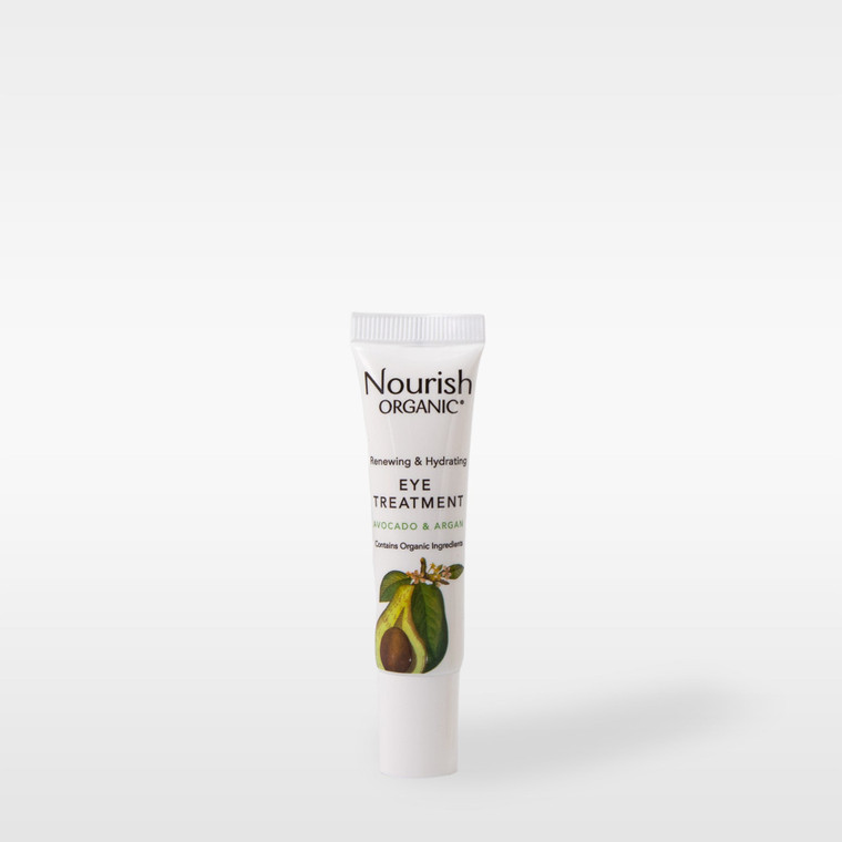 Nourish Organic Renewing Plus Cooling Eye Treatment Cream, Avocado and Argan Oil, 0.5 Oz