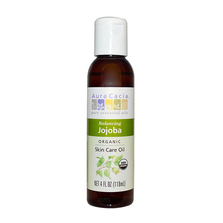 Aura Cacia Organics 100% Pure Skin Care Oil Jojoba - 4 Oz