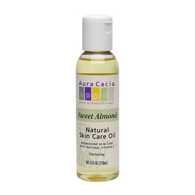 Aura Cacia Aromatherapy Pure Skin Care Oil, Sweet Almond - 4 Oz