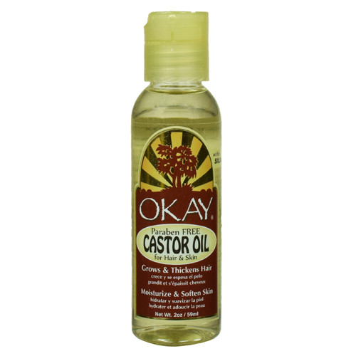 Okay Castor Oil For Skin Body And Hair, 2 Oz, 12 Pack
