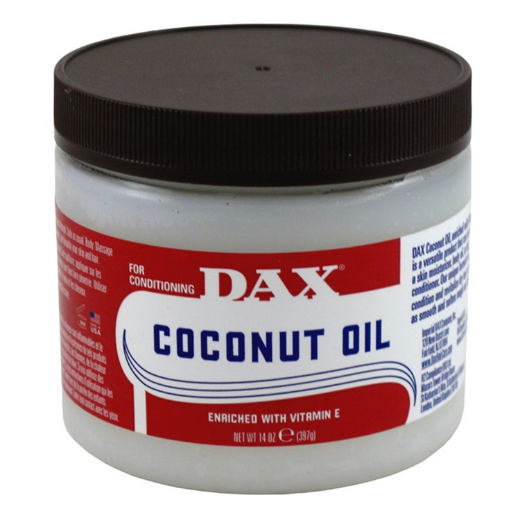 Dax Coconut Oil Enriched with Vitamin E Moisture into Hair and Skin for Healthy Shiny Hair 14Oz (397g)